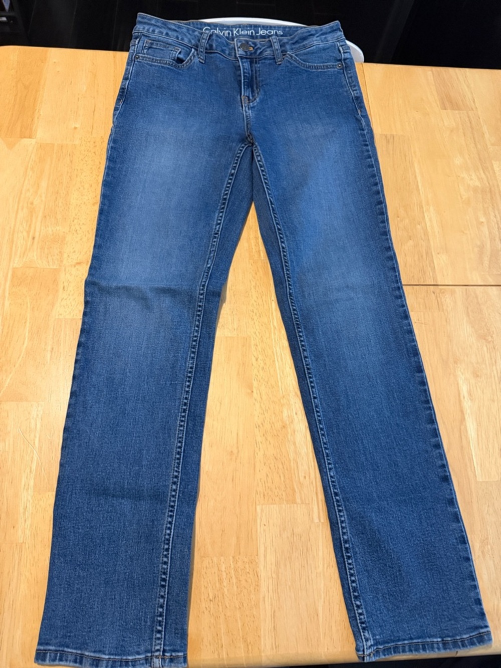 Calvin Klein Jeans Medium Blue Straight Leg Denim